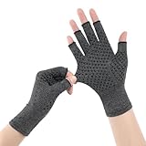 Photo Gallery sihuitu 2 paia di guanti a compressione per artrite, forniscono calore e compressione per promuovere la guarigione, design senza dita, alleviano il dolore da artrite reumatoide e tunnel carpale, nero Photo Gallery sihuitu 2 paia di guanti a compressione per artrite, forniscono calore e compressione per promuovere la guarigione, design senza dita, alleviano il dolore da artrite reumatoide e tunnel carpale, nero