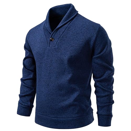 TebYIA Men's Casual Slim Fit Pullover Sweater Knitted Thermal Sweatershirt