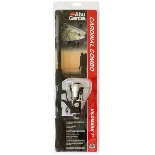Abu Garcia Cardinal Vildmark Spinning Combo - Todo en Uno Caña de Pescar de Agua Dulce y Carrete para los Pescadores - Caña telescópica, Carrete pre-Enrollado - Kit de Viaje Compacto, 6ft 5-25g