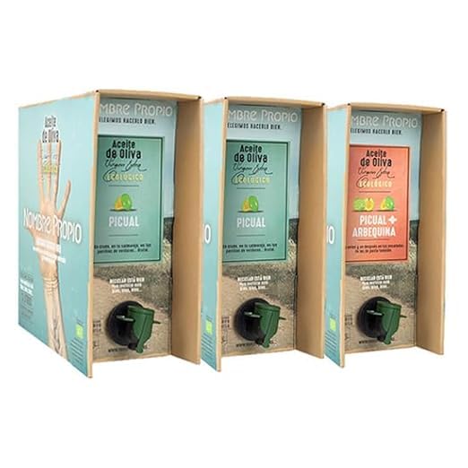NOMBRE PROPIO Pack de Aceite de Oliva Virgen Extra Ecológico Picual y Picual/Arbequina -100% Español - Formato Bag in Box - 6L Picual y 3L Picual/Arbequina - Rico en polifenoles - 9L de AOVE