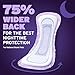 Poise Overnight Incontinence & Postpartum Pads for Bladder Leaks, 8 Drop Extra Coverage, 72 Count (2 Packs of 36), Packaging May Vary