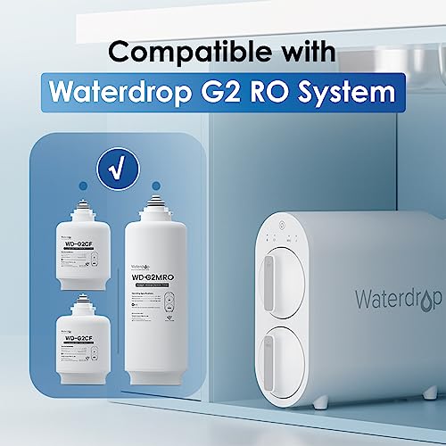 Waterdrop WD-G2-B WD-G2-W WD-G2MNR-W Replacement Filter 2-Year Combo, Pack of 2 WD-G2CF Filters and 1 WD-G2MRO Filter, Reduce PFAS - Image 4