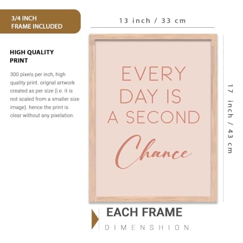 Image of kotart Motivational Quote wall frames for wall hanging, Home decor wall paintings for living room, bed room | Poster with glass frames Set of 6 Multicolo (13x17 inch, D)