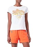 Love Moschino Womens Boxy fit Cotton Jersey T-Shirt, Optical White, 40