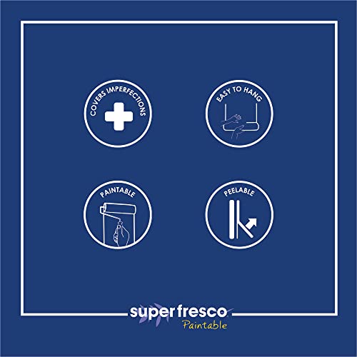 Superfresco Paintable Swirl White Durable Heavy Duty Wallpaper