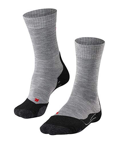 FALKE Herren Wandersocken TK2 Explore M SO Wolle antiblasen dick 1 Paar, Grau (Light Grey 3403), 39–41