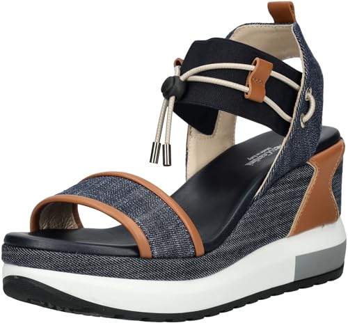 Nero Giardini Zapatos Mujer, Modelo Sandalias con Tacón E513600D, Fabricadas en Piel., turquesa, 38 EU