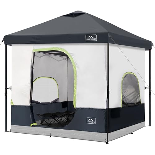 KAMPKEEPER 6-Person 10x10 Pop-Up Canopy Tent with Inner...