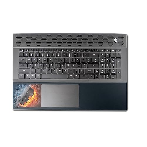Image of MightySkins Skin Compatible with Alienware M18 R1 (2023) Full Wrap Kit - Hockey Fire | Protective, Durable, and Unique Vinyl Decal wrap Cover | Easy to Apply & Change Styles | Made in The USA