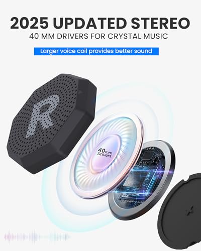 OutdoorMaster Update Ski Helmet Headphones, True Wireless Bluetooth with Charging Case, Drop-in Headphones HD Speaker Chip Compatible with Audio Ready Snowboard Helmets-Pure Black - Image 4