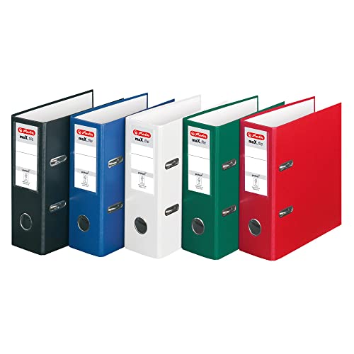 Classeurs maX.file protect herlitz A5 à dos large 8 cm pour archivage durable
