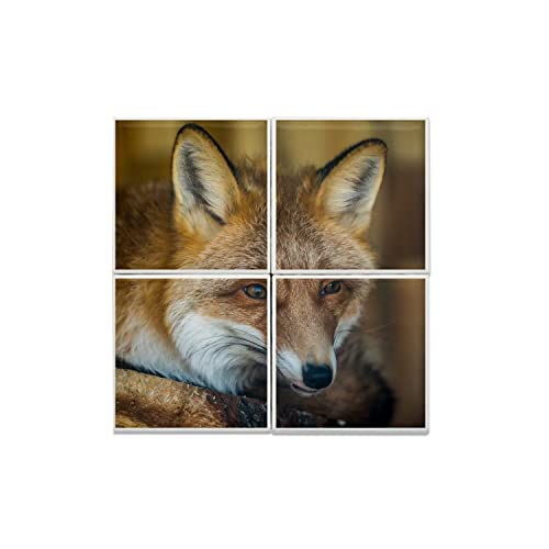 Carreaux Céramique Renard Roux : Cadeau Idéal pour Passionnés de Nature et Animaux