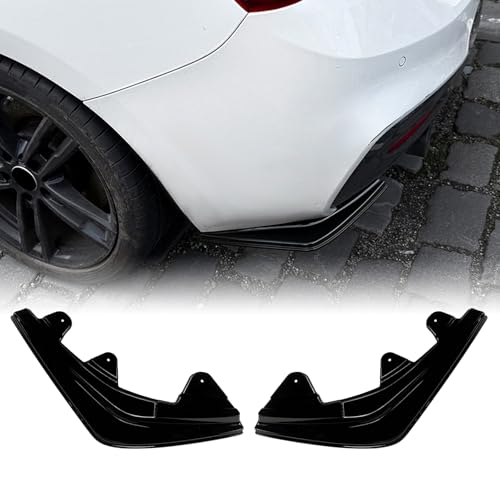 Rear Side Spoiler Cover for BMW 1 Series F20 F21 LCI M Sport 2015-2019 Black