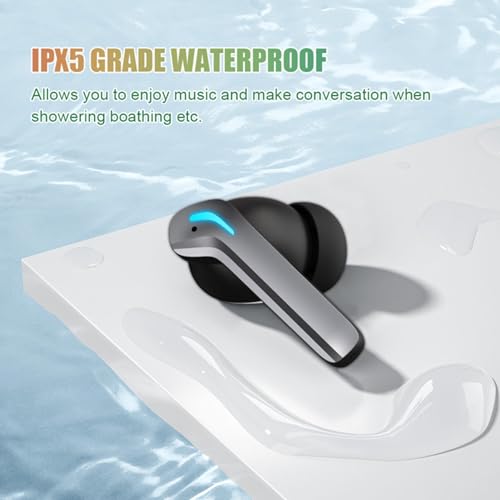 Image of iFAST IF-400 True Wireless Stereo Gaming Earbuds, Quad Mic ENC for Clear Calls, Bluetooth 5.4, Low Latency Gaming, RGB LED, Type-C Fast Charge, 5H /40H Playtime, IPX5 | Black