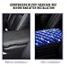 Mandark Bling Car Center Console Cover, Crystal Rhinestone Fluffy Automotive Armrest Seat Box Cushion Pad, Soft Comfortable Diamond Arm Rest Protection Mat, Universal Vehicle Accessories (Blue)