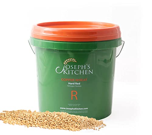 Hard Red Wheat Berries | 2 Gallon | Nitrogen Packed | Long-Term Storage | Emergency Storage Food | Easy Pour Spout | Sproutable | 15-30 year Shelf Life