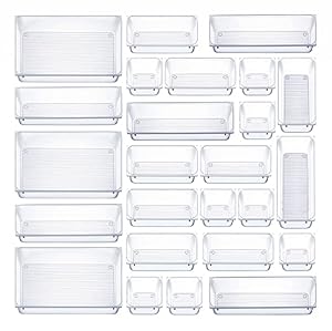 Seseno 25-teiliges Schubladen-Set transparent SDOS16