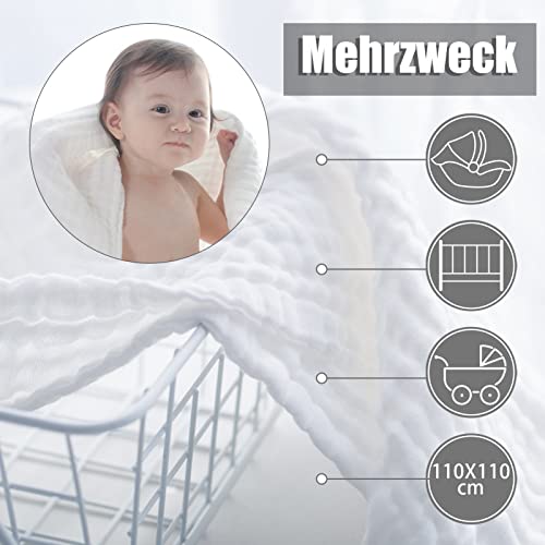 MINIMOTO Coperta per neonati a 6 strati, 100%