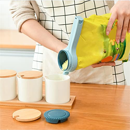 XUSIJAKQ1 3 PCS Clipes de vedação de saco de lanche fresco mantendo pp plástico à prova de umidade s