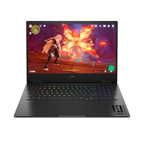 HP Omen 16-wd0000sf Ordinateur Portable Gaming 16' QHD IPS 240 Hz, PC Portable Gamer (Intel Core i7-13700HX, RAM 32 Go, SSD 1024 Go, Nvidia GeForce RTX 4080 12Go, Windows 11), Laptop Noir, AZERTY