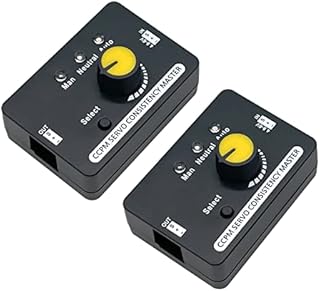 2Pack RC Servo Tester Centering Tool ESC Motor Checker Built in BEC 3CH High Precision for Airplanes Remote Control Models