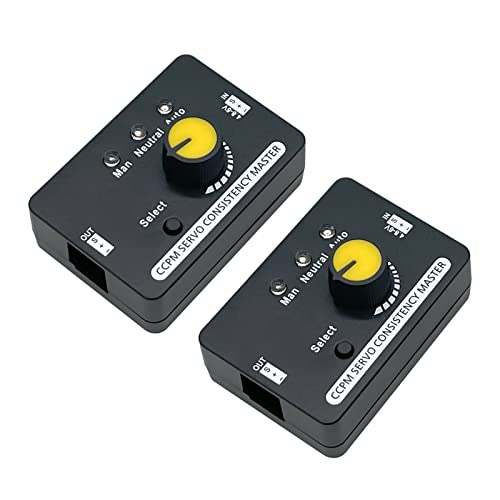 2Pack RC Servo Tester Centering Tool ESC Motor Checker Built in BEC 3CH High Precision for Airplanes...
