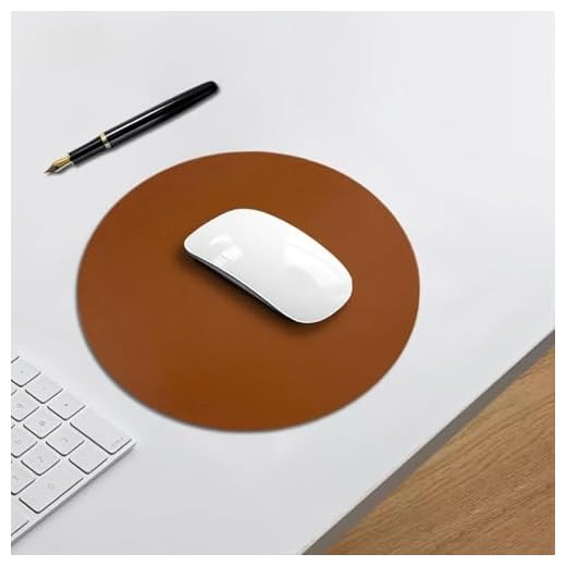 Non-Slip Round Mouse Pad - Solid Matte Mousepad for Home Office Gaming Desk, Comfortable Smooth Surface Mouse Pad