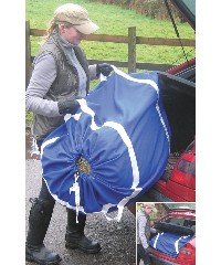 Bale Carrier With Handles And Drawstring, Holds a full bale of hay or straw for no mess