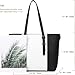 Women Purses and Handbags Tote Shoulder Bag Top Handle Satchel Bags for Ladies (Black/White)