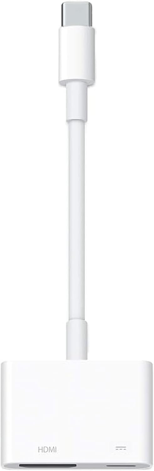 USB C to HDMI Adapter, Type C to 4K HDMI Adapter with 100W PD Multiport Digital AV Converter for MacBook Pro/air, iPad Pro/air, iPhone 15/16/17, Tablets, Switch and More USB-C Devices USB C to HDMI White