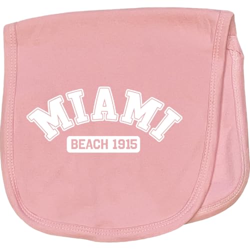inktastic Miami Beach 1915 Baby Burp Cloth Pink 4541b
