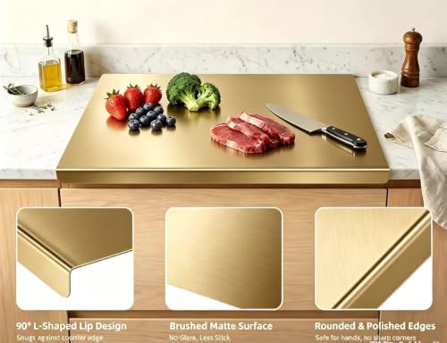 Tablas de cortar titanium rectangulares para cocina 15.7''x11.8'' miniatura 3