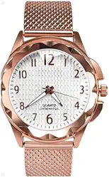 Relógio Feminino Analógico Casual Orizom Maria Rosé Aço Inox à Prova d’Água com Caixa de Presente Pulseira Silicone Ajustável