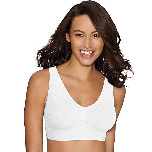 Hanes Get Cozy ComfortFlex Fit Wirefree Bra White