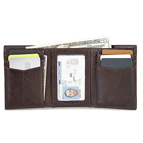 Eddie Bauer Men Signature Leather Trifold Wallet4