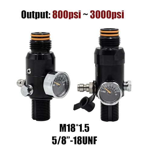 Régulateur de bouteille d'air comprimé 4500 psi valve M18 haute précision - 4