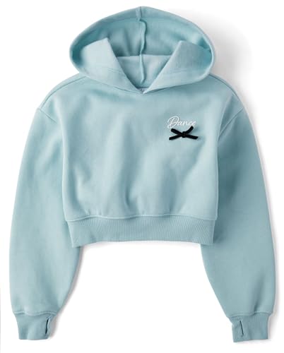 Image of The Children's Place Girls' Active Long Sleeve Hooded Sweatshirt