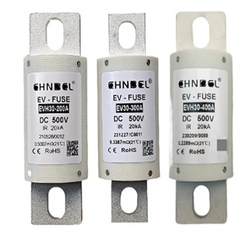 KOTIRCYY 1pcs Fuses EVH25-125A DC500V EVH25-250A EVH30-200A EVH30-300A EVH30-350A EVH30-400A DC500V(EVH25-125A DC500V)