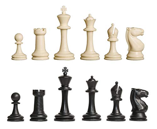 Competition Plastic Chess Set - Pieces Only - 3.75