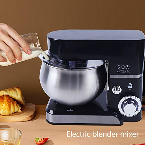 SHZICMY Küchenmaschine Knetmaschine 1200W, Multifunktional Teigknetmaschine mit Edelstahl-Schüssel, 6 Geschwindigkeiten… – Bild 4
