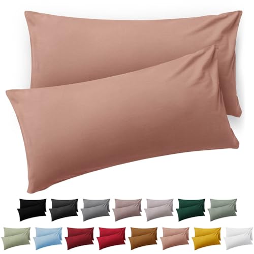Blumtal Taie Oreiller 50 x 70 Lot de 2 - Housse de Coussin Microfibre - Taies d'oreillers avec Fermeture enveloppe, certifiée Oeko-Tex, Extra Douce et Lavable...