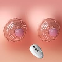 ZWFUN Brustmassagegerät Nippelstimulator Frau Sex Toys mit 10 Modi Fernbedienung 1 Paar Elektrisches Nippel Stimulator Brust Massager Vibrator Brustwarzen Brustvergrößerung Sexspielzeug für Frauen