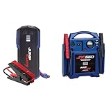 Clore Automotive JNC345 Jump-N-Carry 12 Volt Lithium Jump Starter - 550 Start Assist Amp & Jump-N-Carry JNC660 1700 Peak Amp 12 Volt Jump Starter, Blue