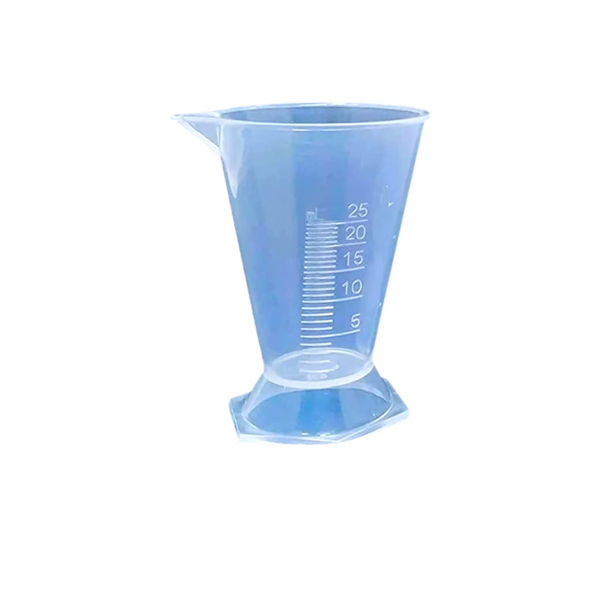 AANIJ® 25ml Kitchen Laboratory Plastic Measurement Beaker Measuring Cup Conical Measure (Pack of 1)