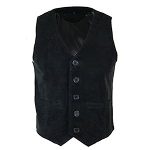 Heren gilet authentic suďż˝de Leer Retro Vintage Western Vest