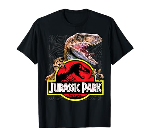 Jurassic Park Raptor Around Classic Logo T-Shirt