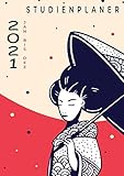  Studienplaner 2021: Wochenplaner zum notieren, organisieren und planen DIN A4. Kalender / Terminkalender / Monats- / Tagesübersicht / Kontakt- / Geburtstags listen / China Japan