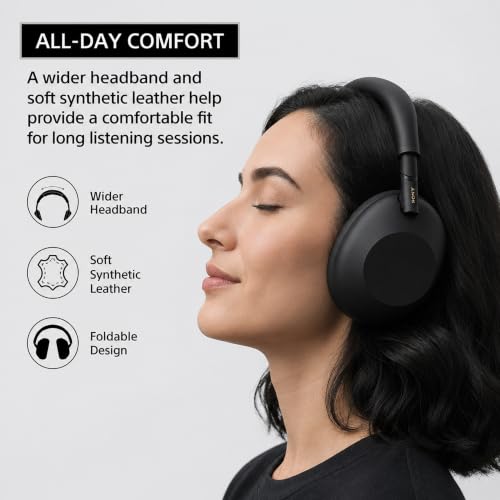 Image of Sony WH-1000XM6 The Best Noise Canceling Wireless Headphones, HD NC Processor QN3, 12 Microphones, Adaptive NC Optimizer, Mastered by Engineers, Studio-Quality, 30-Hour Battery with Deco Guide Bundle