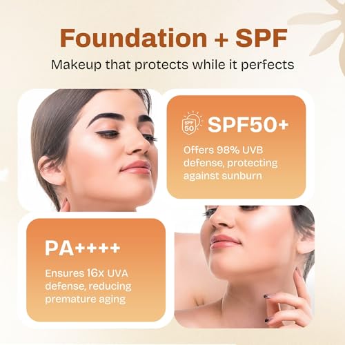 Image of MARS SPF50 PA++++ High Coverage Foundation (25ml) (05-SANDSTONE) | Blemish Free & Blendable Makeup | For All Skin Type | IN-VIVO Tested with 5 Star UVA+UVB Protection Boost Rating (Pack of 2)