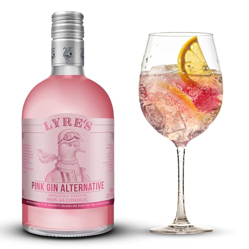 Lyre’s Pink Gin Alternative, Award-Winning Non Alcoholic Gin, Zero Proof Botanical Spirit for Alcohol Free Pink Gin & Tonics and Mocktails (23.7 Fl Oz)